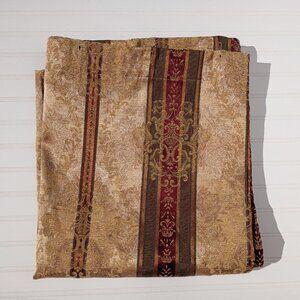 CROSCILL Shower Curtain Dover Manor Gold Green Maroon Formal Jacquard 68 x 73